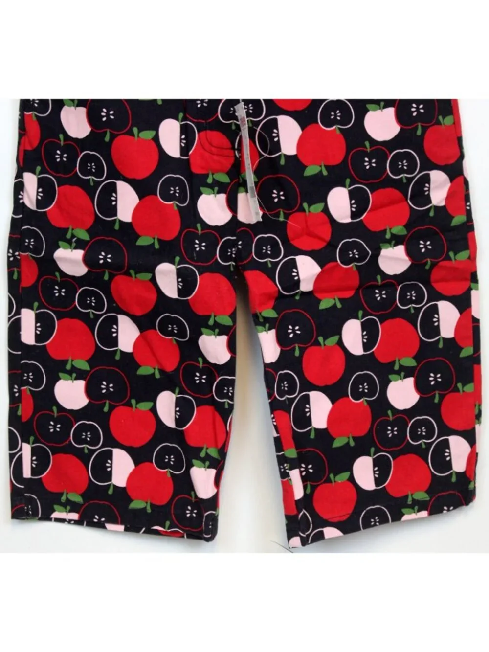 2008 Gymboree Prep School Long Shorts sz 10 Navy Apples BTS Adjustable Waist Fal